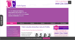Desktop Screenshot of caudaequinasolicitors.co.uk