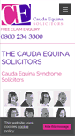 Mobile Screenshot of caudaequinasolicitors.co.uk